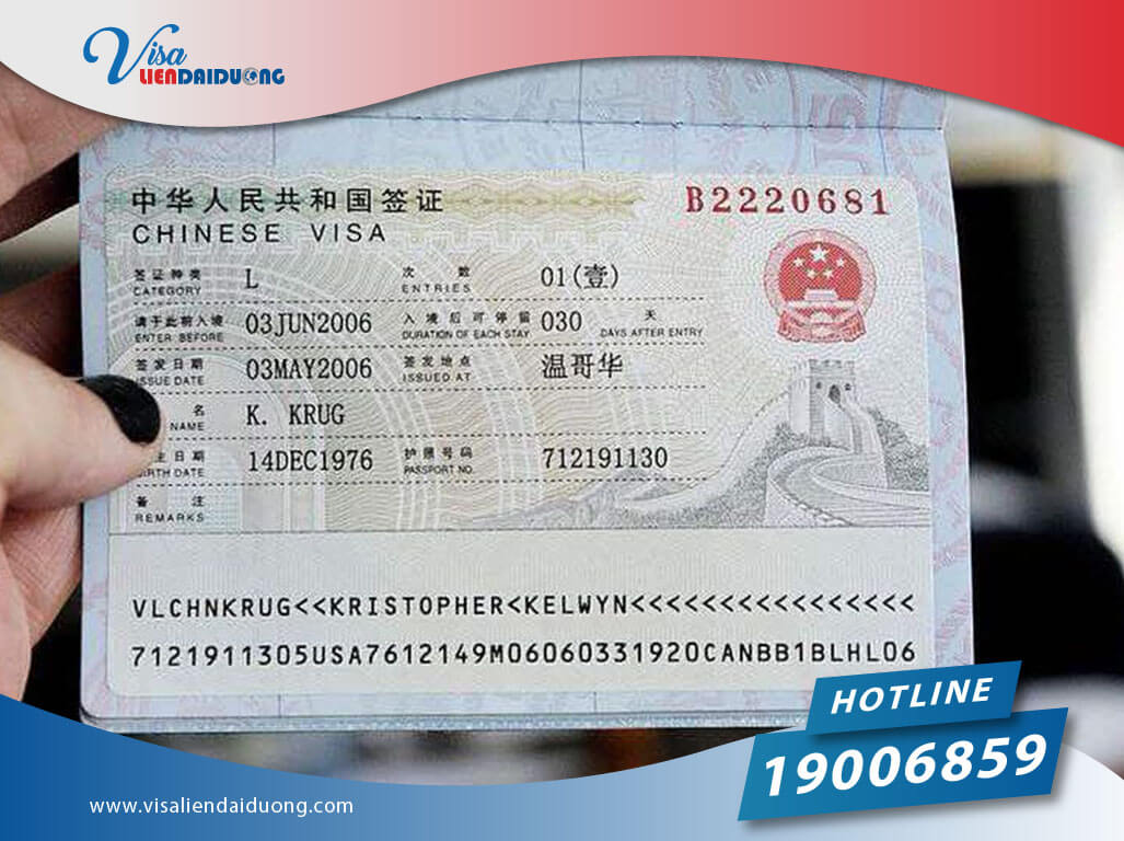 Visa Trung Quốc 6 tháng nhiều lần