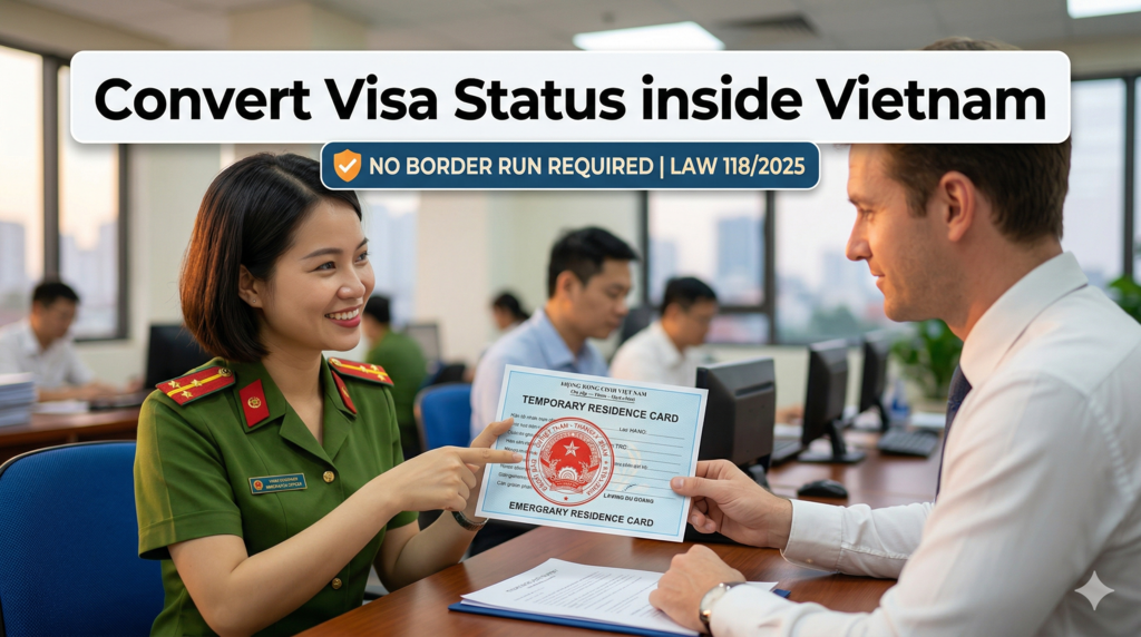 How to Convert Visa Status Inside Vietnam 2026: No Border Run Required
